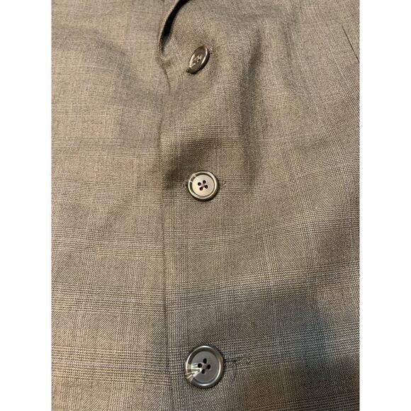 Vtg Chaps Ralph Lauren Wool Cashmere Blend 44R Plaid Blazer Sport Coat Cottage - Picture 14 of 16